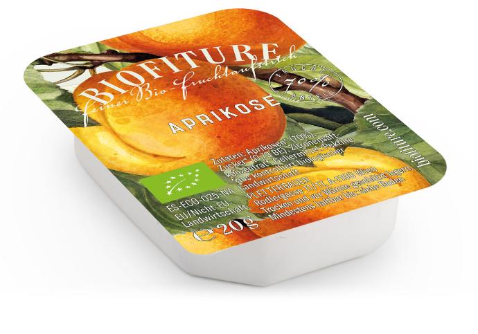 Bio Fruchtaustrich und Marmelade Aprikose