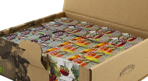 [8101] BIO Fruchtaufstrich SORTIMENT 1 Erdbeere, Aprikose, Sauerkirsch  100x20g